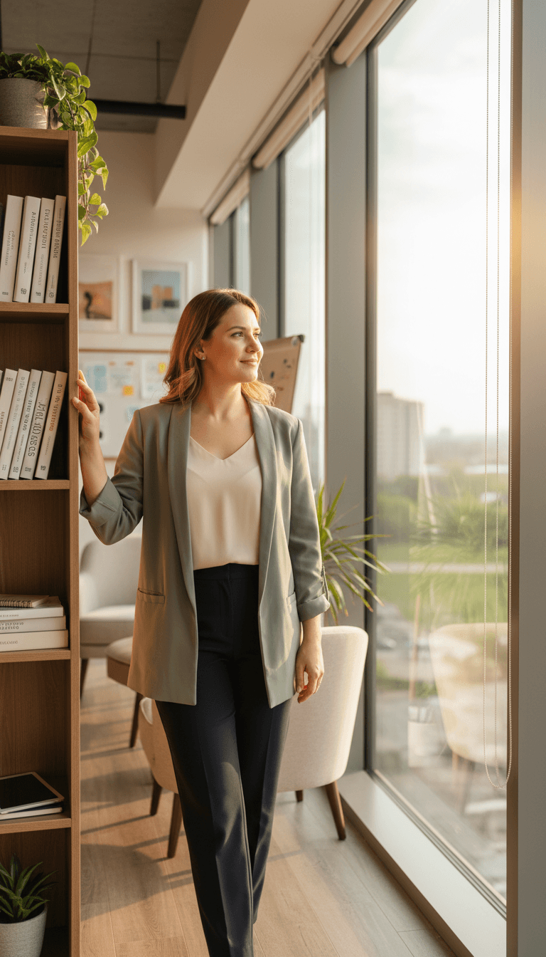 Woman in empowering coaching session