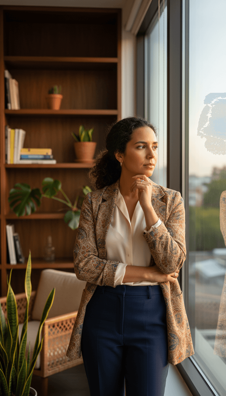 Woman in professional training setting